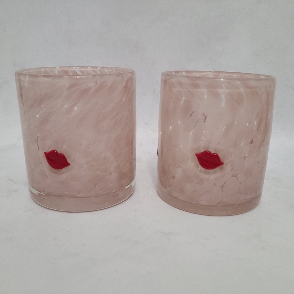 Viral Icon Confetti Drinking Glasses With Lips Icon